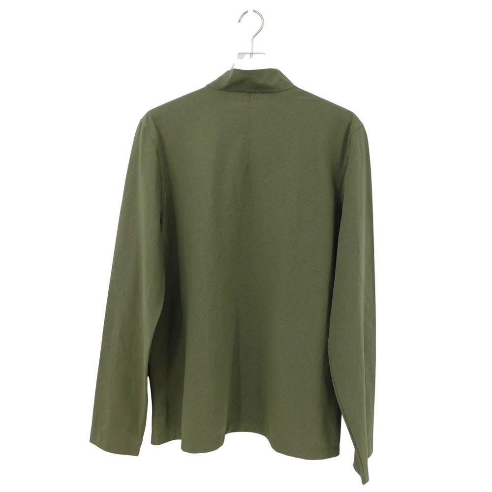 Lululemon Men's WovenAir Half-Zip Green Long Sleeve Pullover Shirt Size L - Picture 2 of 6